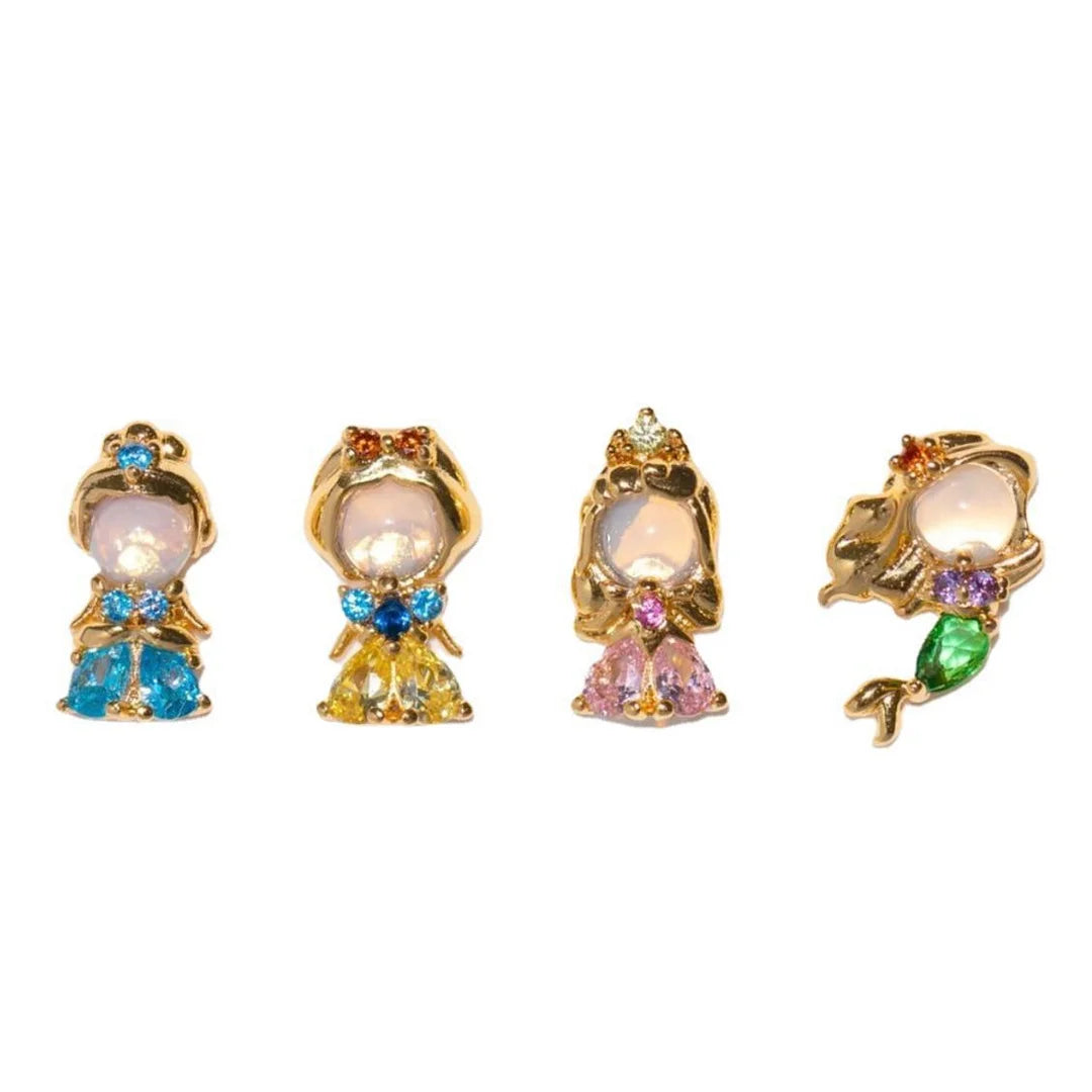 Cartoon Cartoon Zircon Zircon Inlay Earrings