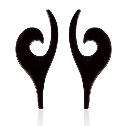 Minimalist Christmas Tree Heart Shape Elk Stainless Steel Plating Hollow Out Ear Studs 1 Pair