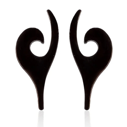 Minimalist Christmas Tree Heart Shape Elk Stainless Steel Plating Hollow Out Ear Studs 1 Pair