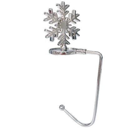 Christmas Fireplace Hook Metal Bag Hook Snowflake Christmas Stocking Hook In Stock