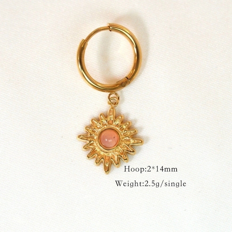 6 Pieces Minimalist Classic Style Solid Color Inlay 304 Stainless Steel Rhinestones Drop Earrings