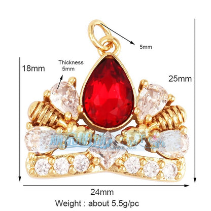 1 Piece Copper Geometric Heart Shape Snowflake Pendant Jewelry Accessories