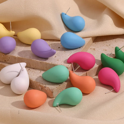 Fashion Circle Geometric Stainless Steel Stud Earrings