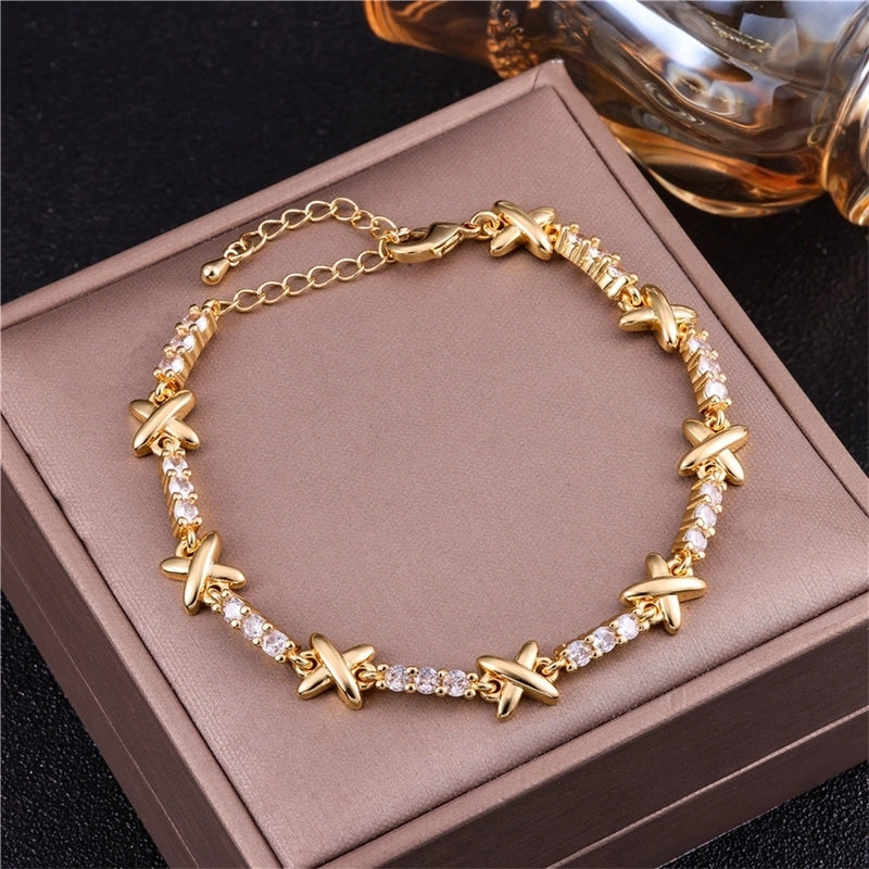 Vintage Style Minimalist Animal Letter Copper Bracelets Cuban Link Chain Curb Chain Cable Chain Box Chain