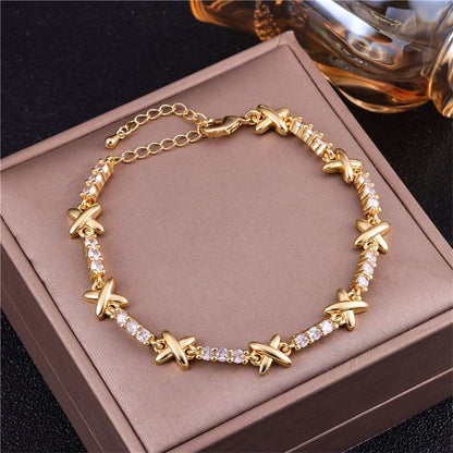 Vintage Style Minimalist Animal Letter Copper Bracelets Cuban Link Chain Curb Chain Cable Chain Box Chain