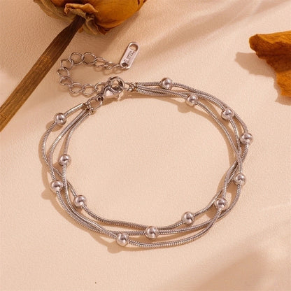 Sweet Minimalist Star Heart Shape Butterfly Titanium Steel 18K Gold Plated Bracelets Anklet