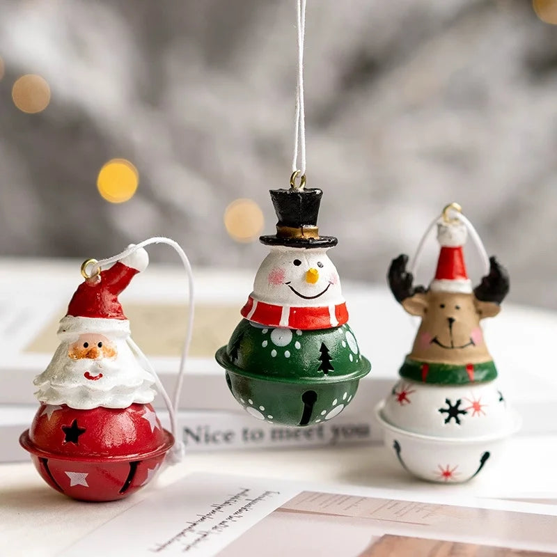 Christmas Cute Minimalist Elk Resin Iron Indoor Party Hanging Ornaments