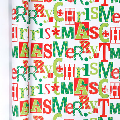 Large Size Gift Wrapping Paper Roll Brown Christmas Reindeer Head Elk Green Plaid Gift Box Recyclable Gift Paper