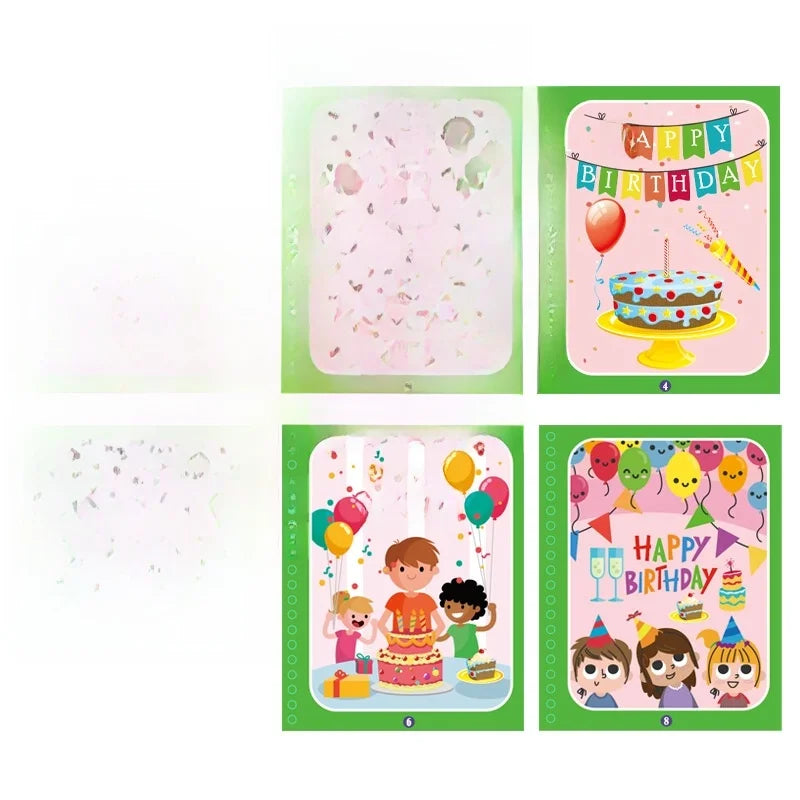 Children's Magic Water Painting Book Repeated Graffiti Educational Painting Book Scene Early Education Cognitive Matching Quiet Book