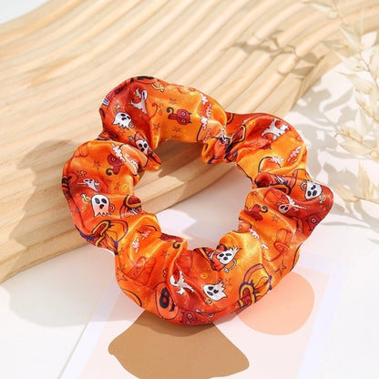 Halloween Basic Women's Pumpkin Polyester Hair Tie