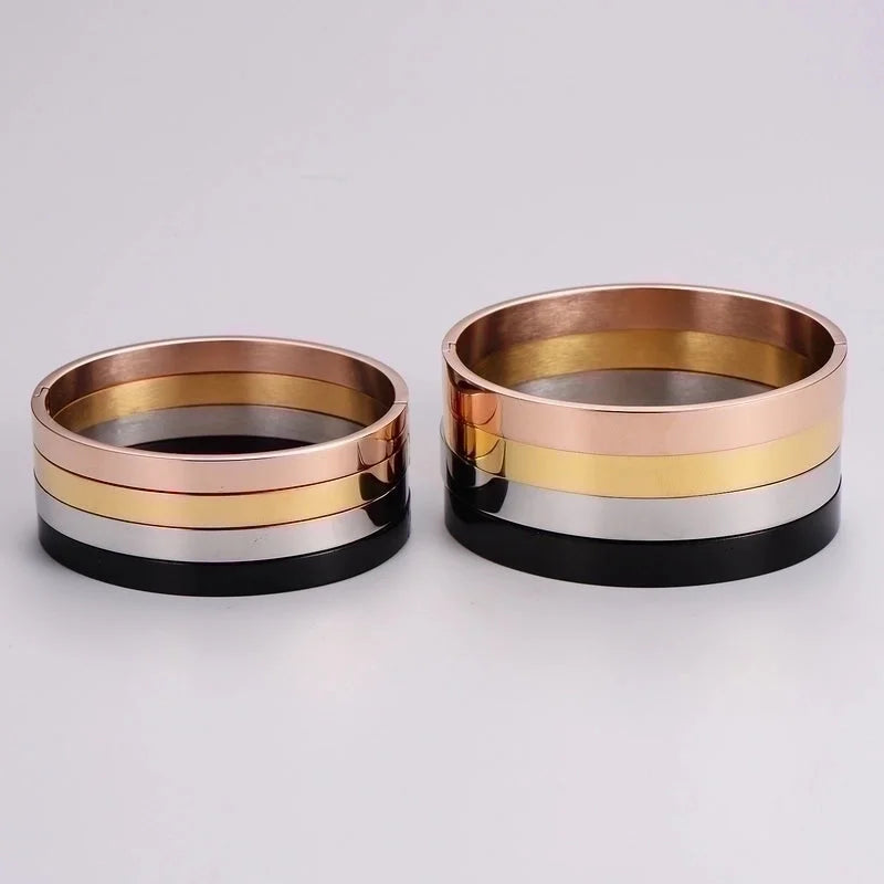 Minimalist Circle Stainless Steel Bangle In Bulk