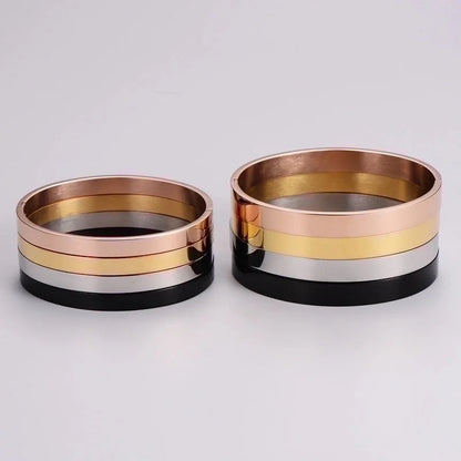 Minimalist Circle Stainless Steel Bangle In Bulk