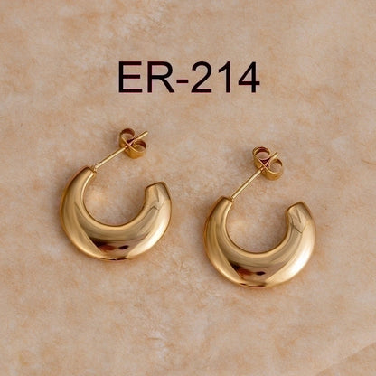 1 Pair Fashion Heart Shape Plating 304 Stainless Steel Drop Earrings Ear Studs