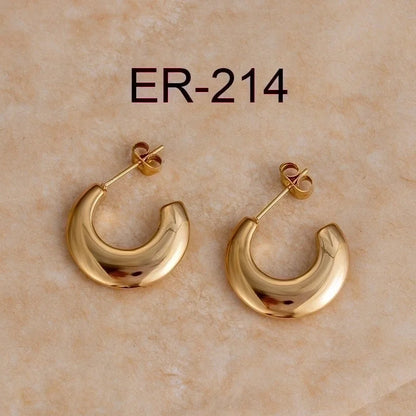 1 Pair Fashion Heart Shape Plating 304 Stainless Steel Drop Earrings Ear Studs