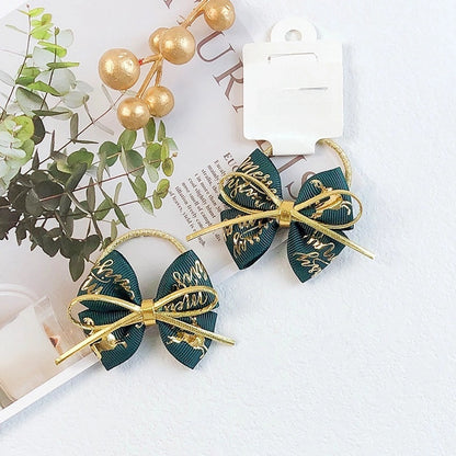 Christmas Cute Bow Knot Elk Cloth Party Party Accessories