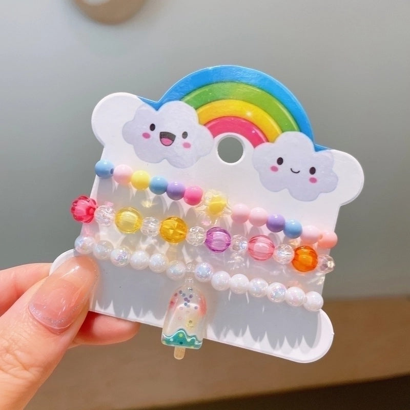 Cute Girl'S Cartoon Arylic Plastic Beaded