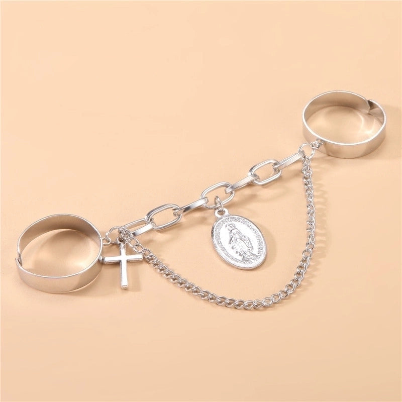 Fairy Style Modern Style Minimalist Moon Heart Shape Butterfly Alloy Copper Gold Plated Silver Plated Artificial Gemstones Artificial Diamond Open Ring In Bulk