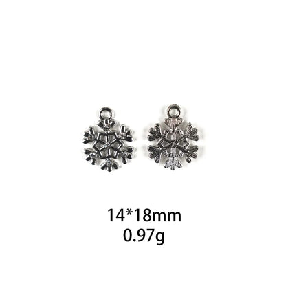 10 PCS/Package Zinc Alloy Christmas Tree Santa Claus Christmas Socks Pendant Jewelry Accessories