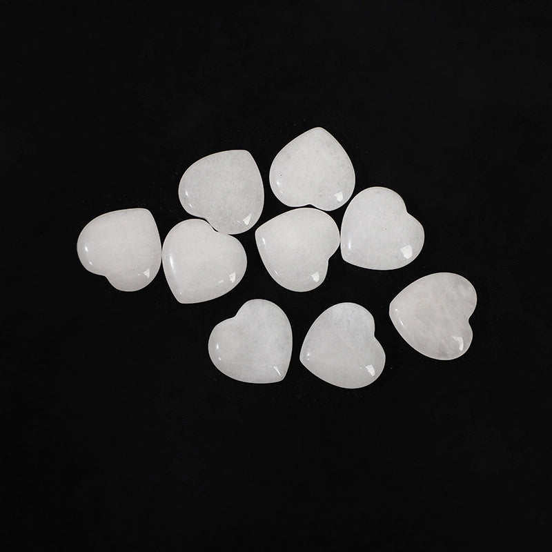 2 Pieces Gemstoen Heart Special Large Favorably 20Mm Pink Crystal Love Amethyst Heart-Shaped Ornaments