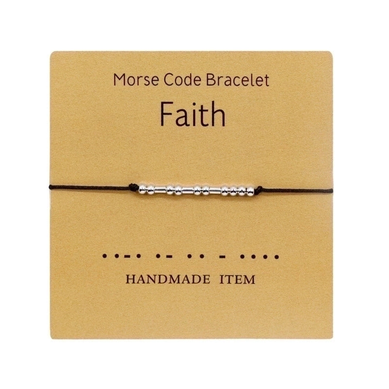 Minimalist Letter Copper Knitting Bracelets 1 Piece