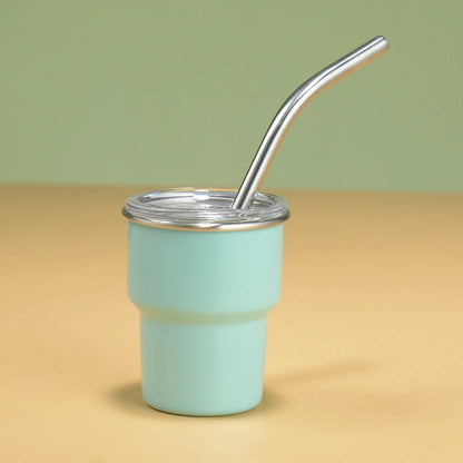 3oz Mini 304 Cold Change Small Wine Glass Single Double-layer Suction Tube Cup Sublimation Stainless Steel Cup A Generation Of Hair