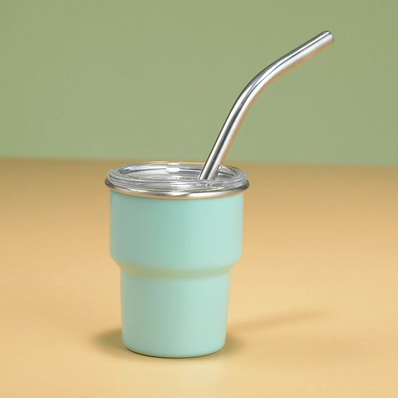 3oz Mini 304 Cold Change Small Wine Glass Single Double-layer Suction Tube Cup Sublimation Stainless Steel Cup A Generation Of Hair