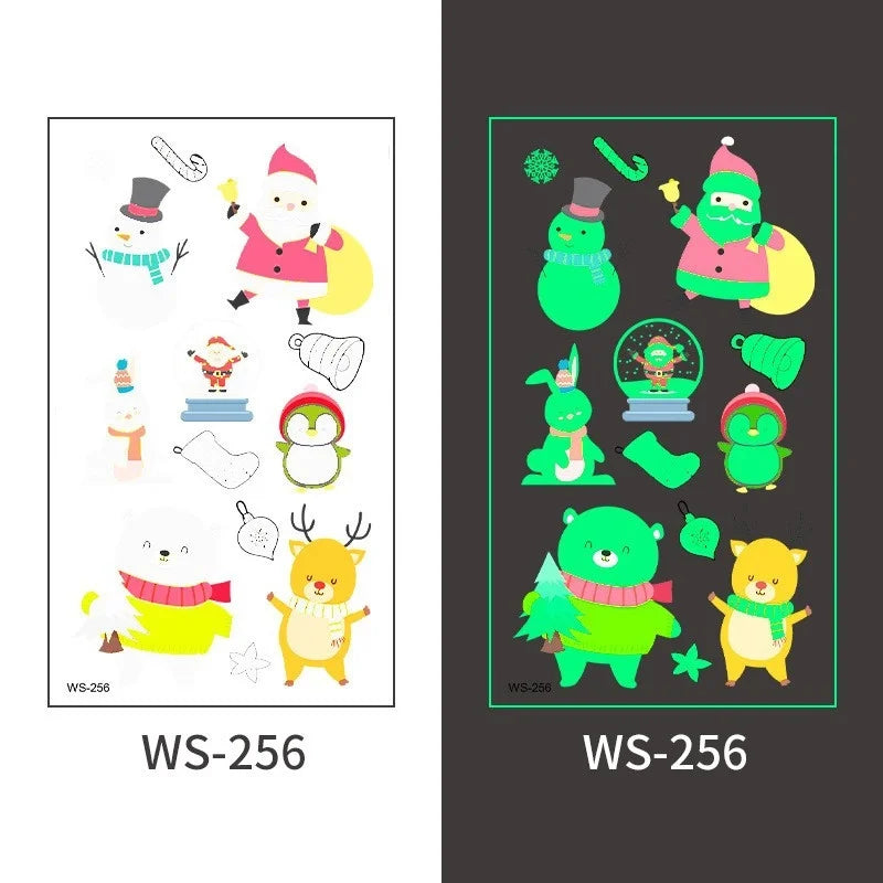 Christmas Santa Claus Transfer Stickers Tattoos & Body Art 1 Piece