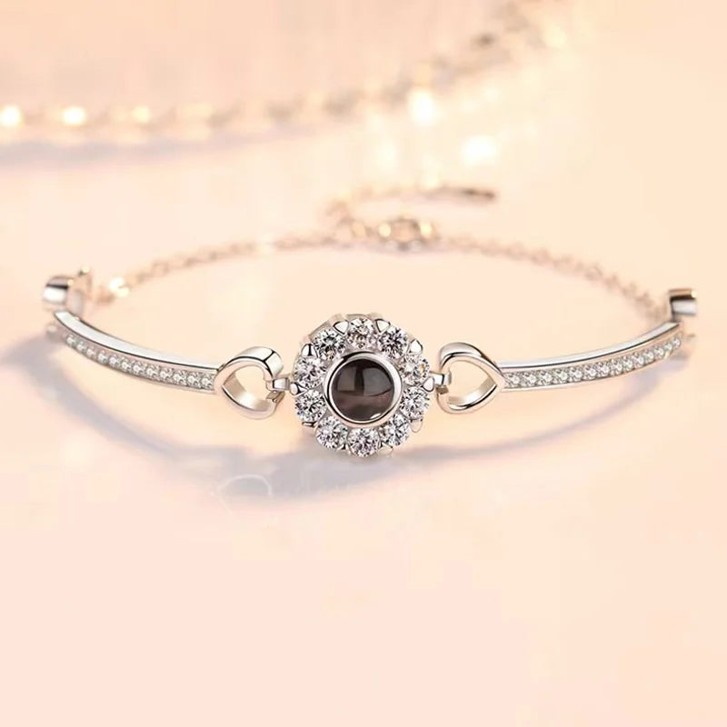 Projection Bracelet 100 Languages I Love You Best Friend Bracelet Color Picture Text Custom Christmas Gift