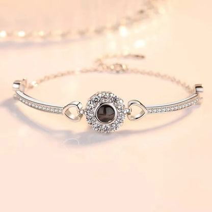 Projection Bracelet 100 Languages I Love You Best Friend Bracelet Color Picture Text Custom Christmas Gift