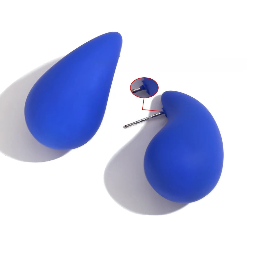 Fashion Circle Geometric Stainless Steel Stud Earrings