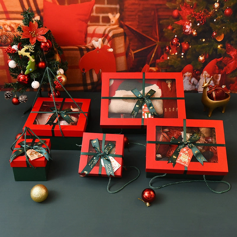 Christmas Fashion Color Block Festival Gift Wrapping Supplies