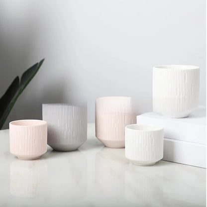 Christmas Casual Elegant Minimalist Solid Color Ceramics Candle Cup