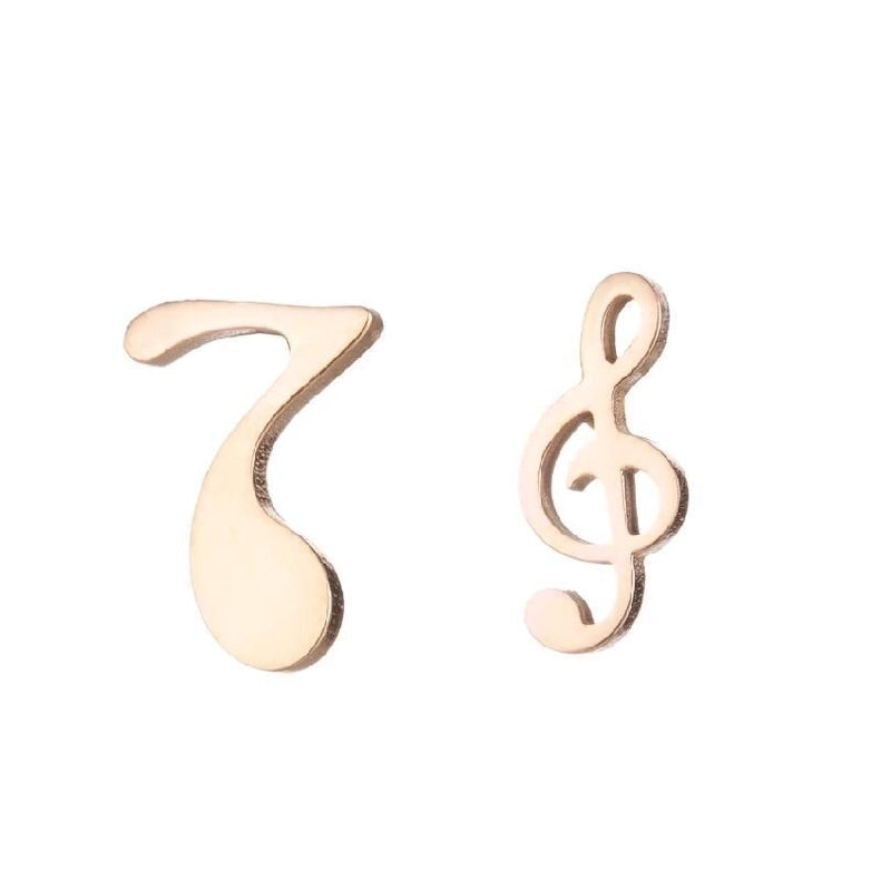 1 Pair Fashion Geometric Plating 304 Stainless Steel 18K Gold Plated Ear Studs