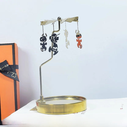 Novelty Solid Color Stainless Steel Metal Candlestick