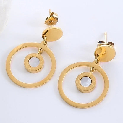 1 Pair Elegant Luxurious Classic Style Star Tassel Butterfly Inlay 304 Stainless Steel Zircon Drop Earrings