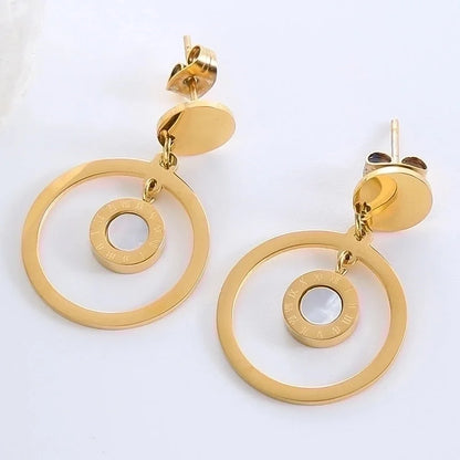 1 Pair Elegant Luxurious Classic Style Star Tassel Butterfly Inlay 304 Stainless Steel Zircon Drop Earrings