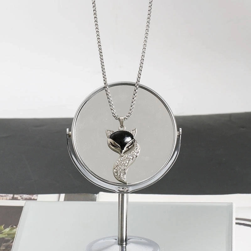 Hip-hop Animal Cartoon Character Alloy Titanium Steel Pendant Necklace In Bulk