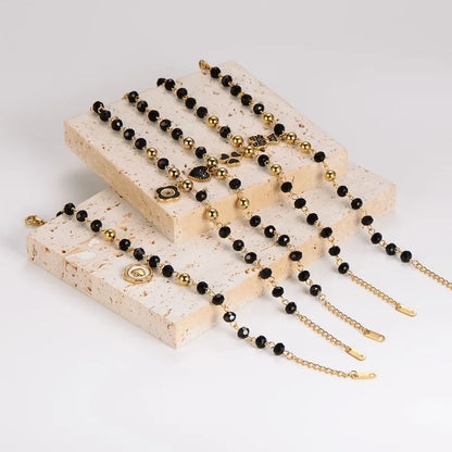 Vintage Style Minimalist Christmas Tree Moon Heart Shape 304 Stainless Steel Bracelets In Bulk Christmas