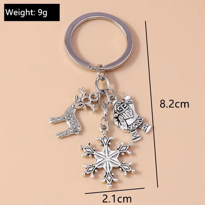 Commute Elk Christmas Keychain