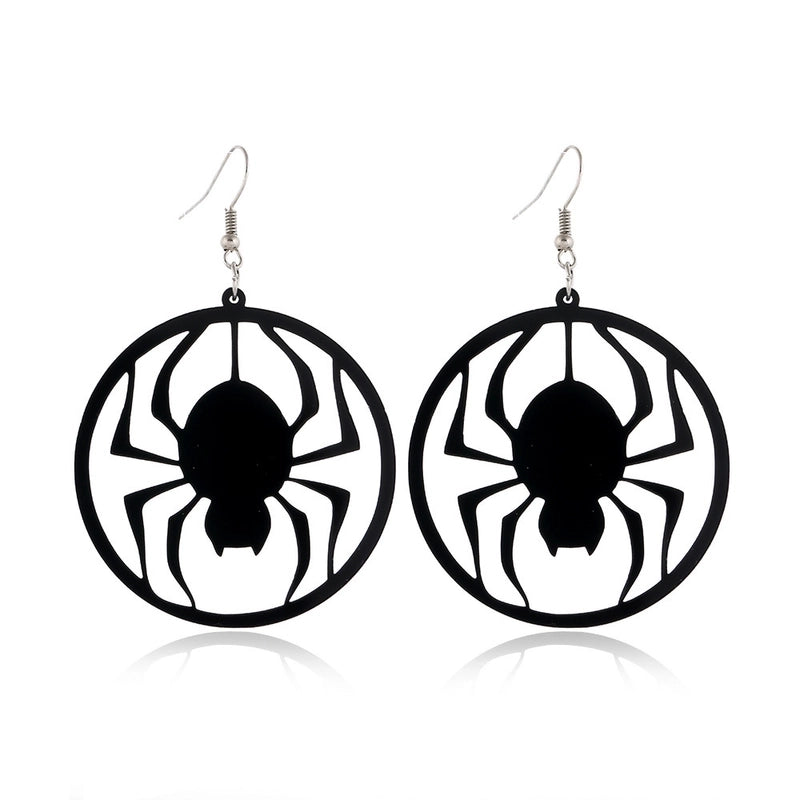 6 Pieces Gothic Cat Spider Alloy Women'S Drop Earrings 1 Pair