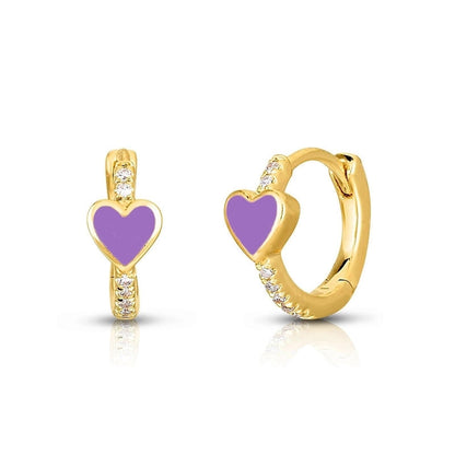 Minimalist Star Heart Shape Eye Copper Drop Earrings Epoxy Gold Plated Zircon Copper Earrings