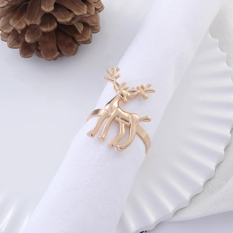 Christmas Casual Elegant Glam Animal Alloy Napkin Rings 1 Piece