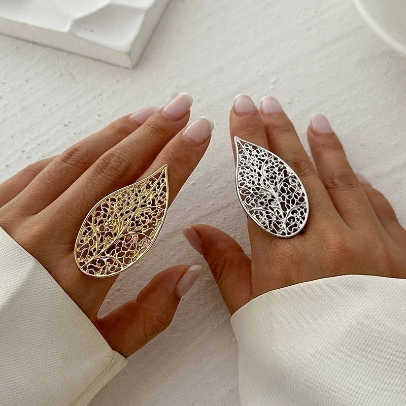 Casual Solid Color Streetwear Geometric Imitation Pearl Alloy Women's Rings