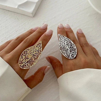 Casual Solid Color Streetwear Geometric Imitation Pearl Alloy Women's Rings