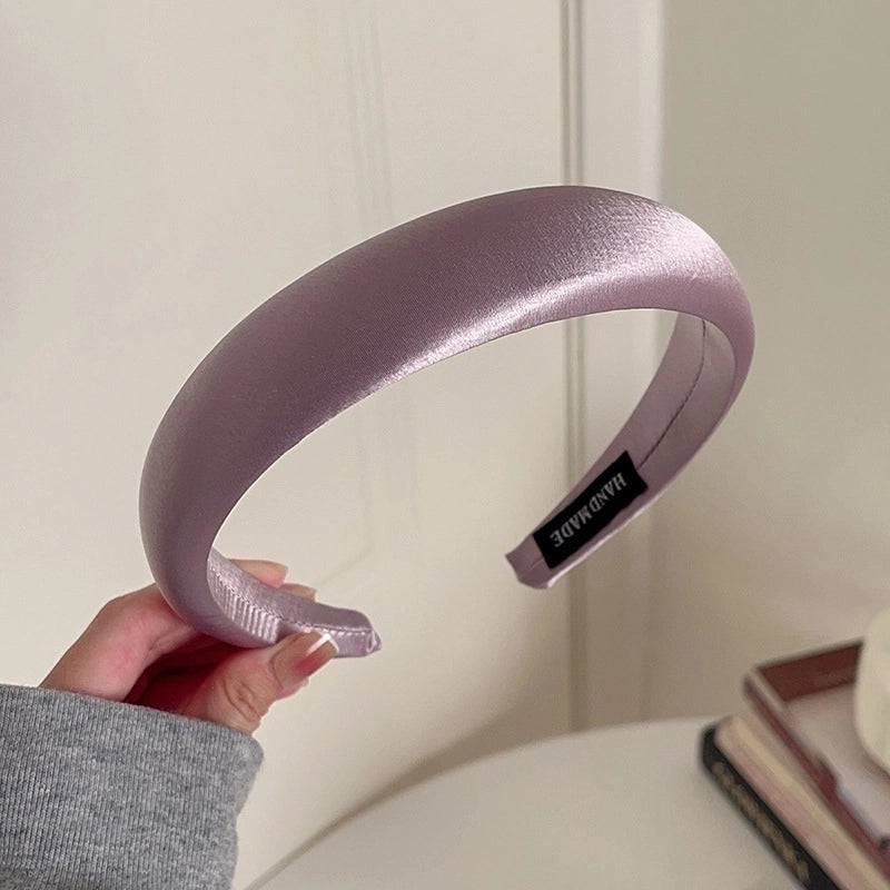 Women's Casual Preppy Style Rhombus Sponge Rib-Knit Hair Band