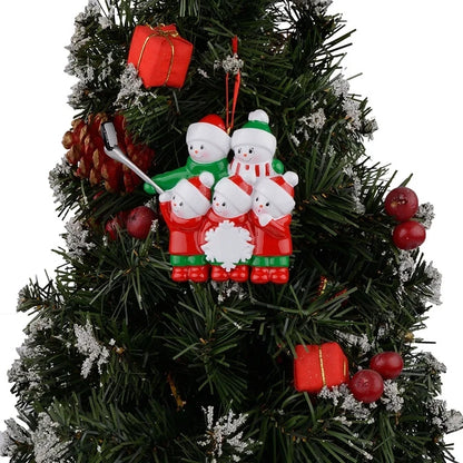 Christmas Cartoon Style Bear Snowman Resin Indoor Party Festival Hanging Ornaments