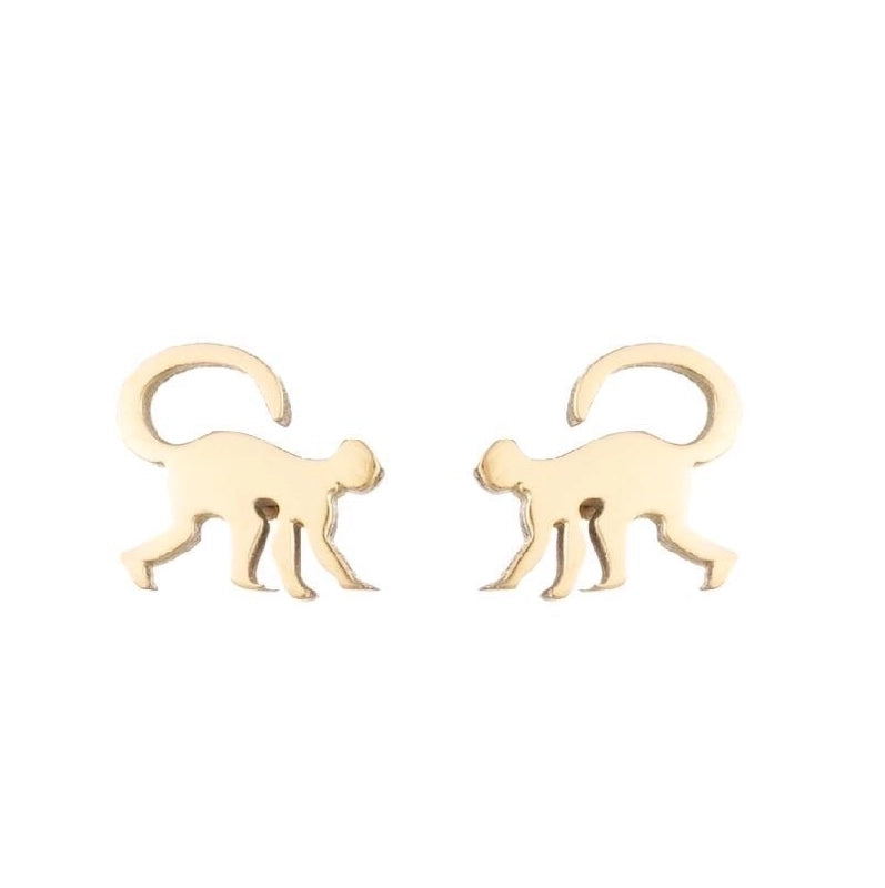 1 Pair Fashion Animal Plating 304 Stainless Steel 18K Gold Plated Ear Studs
