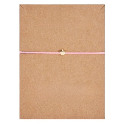 New Fashion Necklace Heart-shaped Butterfly Weaving Adjustable Copper Bracelet