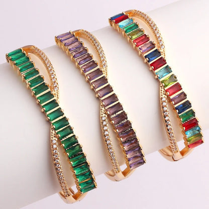 Zircon Electroplating Bangles