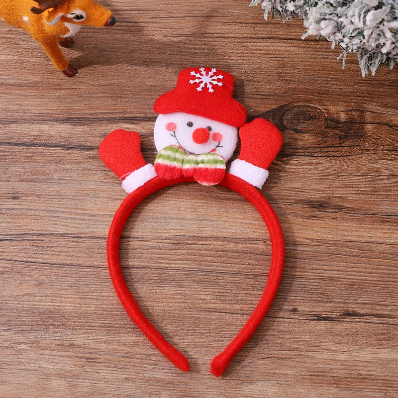 Christmas Cartoon Style Cute Snowman Elk Party Festival Headband